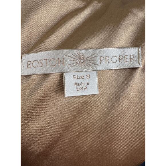 Boston Proper NWT Sleeveless Cowl neck Sheath Dress Sz 8 - Picture 8 of 8
